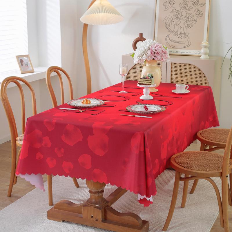 Față de masă 1BUC masă de sufragerie impermeabilă și rezistentă la grăsimi, tapițată cu țesătură din poliester