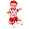 Reborn Infant Doll 18 Inch Newborn Baby Doll with Clothes Feeding Bottle Gift Collection for