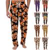 Men's Halloween Pants with Pockets, Casual Sleep Pants for Home