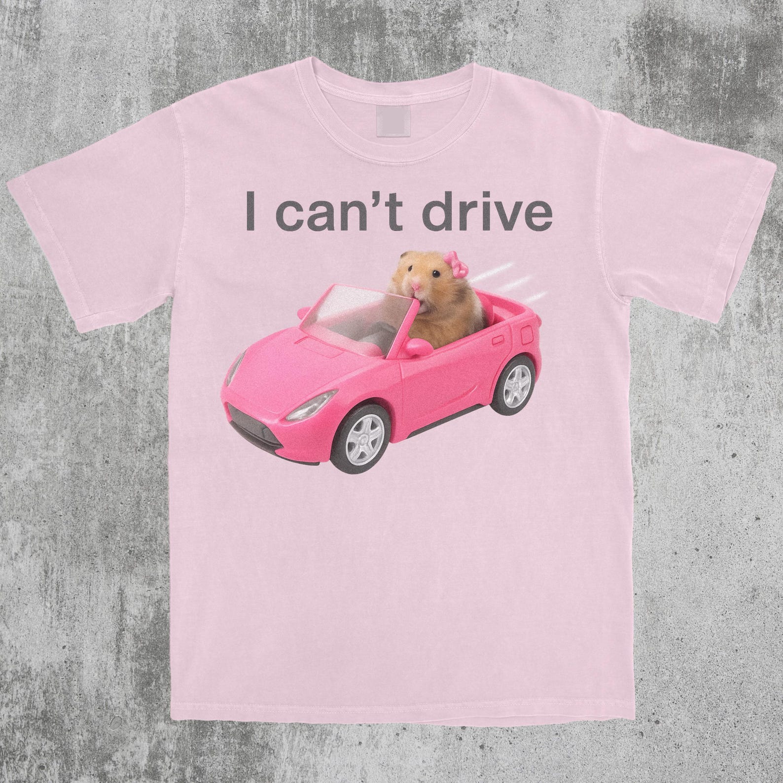 I Cant Drive Funny Hamster Meme Shirt, Popular Meme Shirt, Viral Meme Shirt, Sad Hamster, Crying Hamster, Funny Hamster, Viral Hamster Shirt S