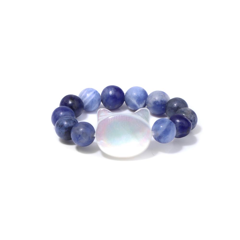 4mm Beads Rings For Women Men Trendy Cuboid Beaded Rings Chakra Healing Quartzs Finger Rings Handmade Hit Rings Jewelry Party
