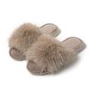 Ins Open Plush Slippers Home Less Plush Slippers Indoor European and American Plush Slippers