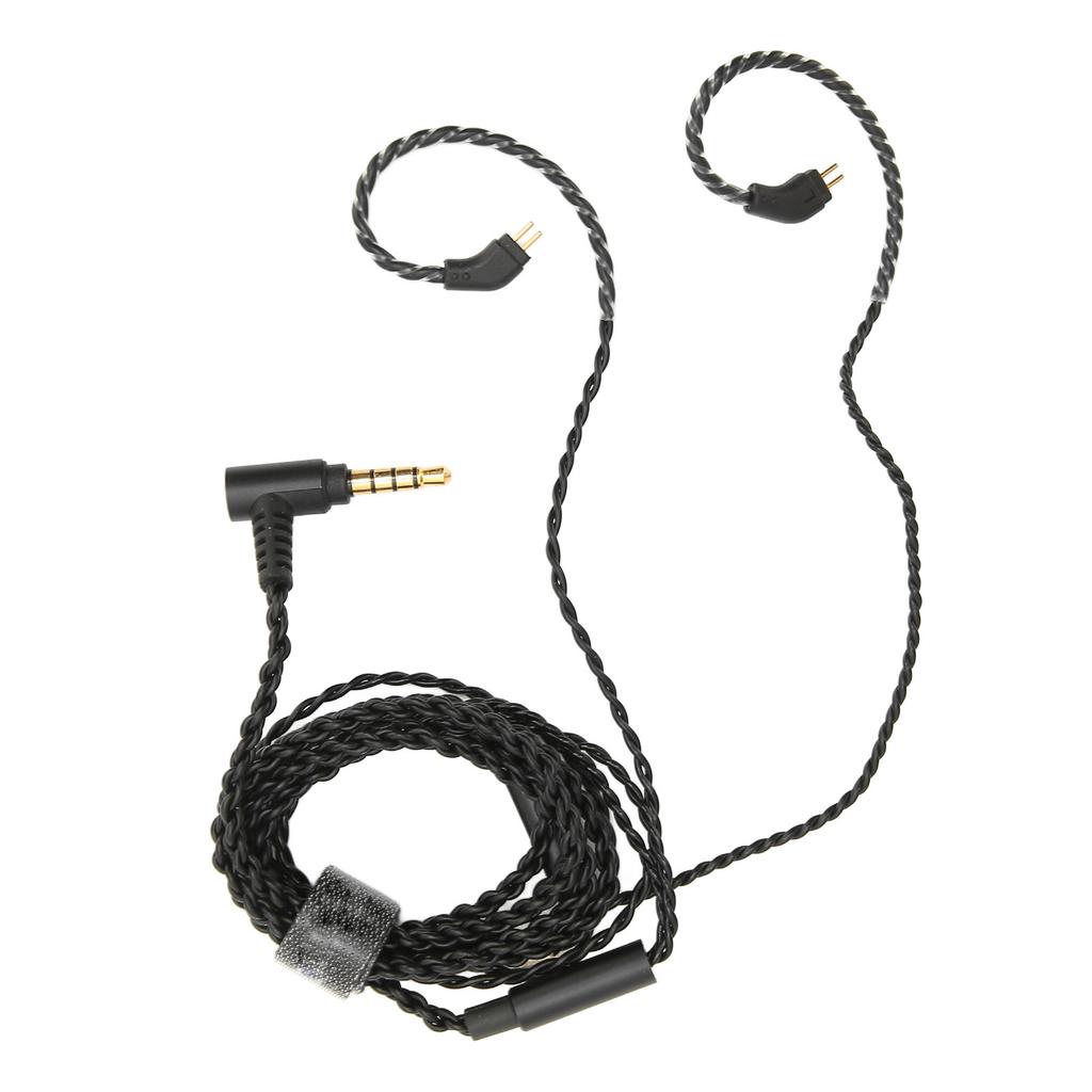 Earbuds Upgrade Cable 0.78mm 2 Pin 3.5mm Elbow Plug Pluggable Replacement Earphone Wire with