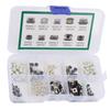 250Pcs Tactile Push Button Switch 10 Types Micro Switch Kit for DIY Electronic Products