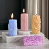Lily Flower Relief Candle Silicone Mold DIY Linglan Flower Fragrance Smoked Soybean Wax Mold Gypsum Home Decoration Tool