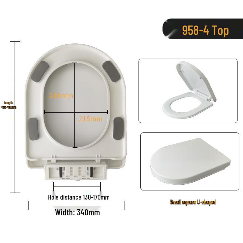 MDNG Soft-Close Quick-Release U-Shape Toilet Seat