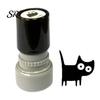 Mini Kitten Stamp Cute Black Cat Self Inking Pattern Craft Project Supplies for Journals Cards Planners Scrapbooks Decoration Decorative