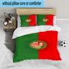 Hungarian Football Emblem 3PCS Bedding set,Ideal for 1pc Duvet Cover And 2pcs Pillowcases Perfect for Fan gift,Ideal for Bedroom, Dormitory