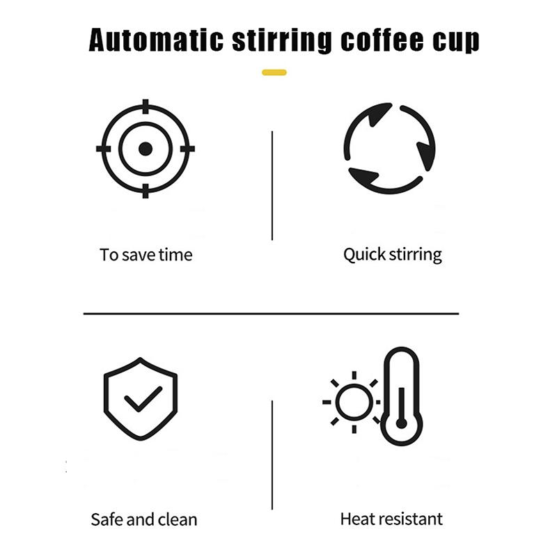 Mug 400Ml Electric Mixing Cup Lazy Automatic Self Stirring Coffee Milk Drink Mug Blender Stainless Steel With Lid Gift Box