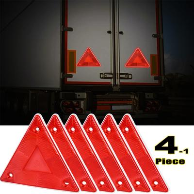 LKW-Warnreflektor Dreieck Rot LKW-Stopp-Warnschild Platte Rücklicht Sicherheit Reflektierendes Schild für Anhängerreflektor
