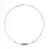 Retro Cylinder Cross Thai Silver Necklace Women'S Simple Light Luxury Design Temperament Collarbone Chain Tide