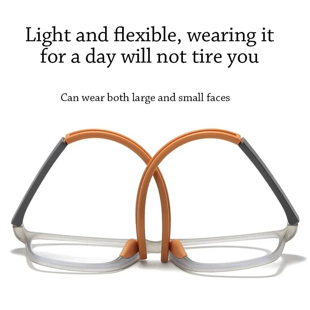 Photochromic Multifocal Anti-blue Light Reading Glasses Men Women Ultralight TR90 Sport Presbyopia Eyeglasses Far Sight To +4.0