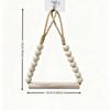 Beaded Wooden Stick Toilet Paper Holder Nordic Natural Wood Style Ideal For Home Decor Hanging Decorations