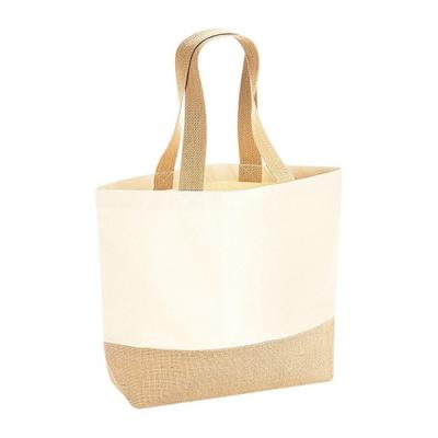 Jute Base Canvas Tote