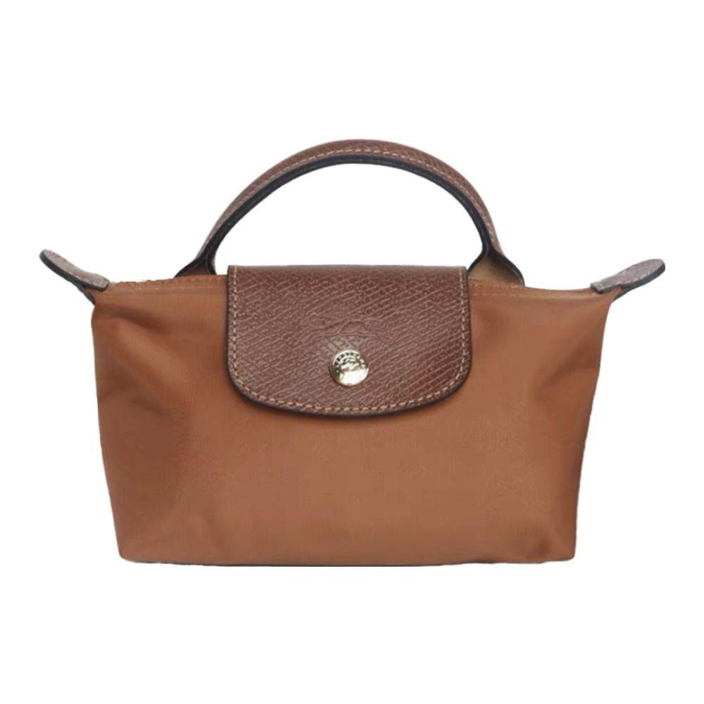 

Longchamp Le Pliage 17 Short Handle Flap Zipper Cosmetic Bag Dumpling Bag Clutch Tote Women bags Brandy 34175089504 Brandy