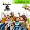 Luminous Electric Suspended Target Children's Shooting Competition Soft Elastic Sponge Toy Gun Set Outdoor Sports Toy Gift