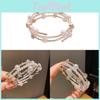 Pearl Geometric Open Cuff Bracelet With Rhinestone Embellishments For Fashion Women