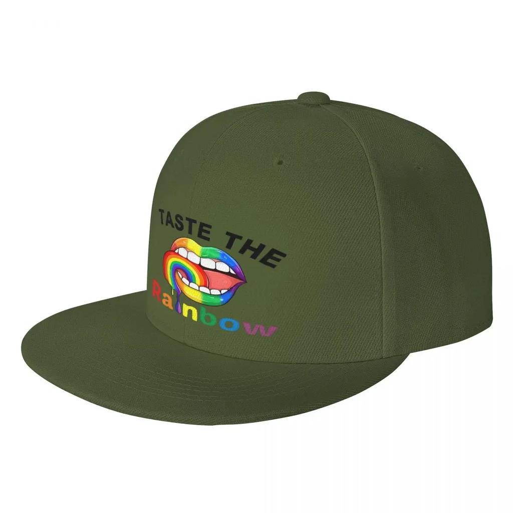 Baseball Cap Flat Cap Taste The Rainbow Sexy Lips Lgbt Pride Unisex Unisexs Hats For Unisex Womens Baseball Unisex Hat Baseball