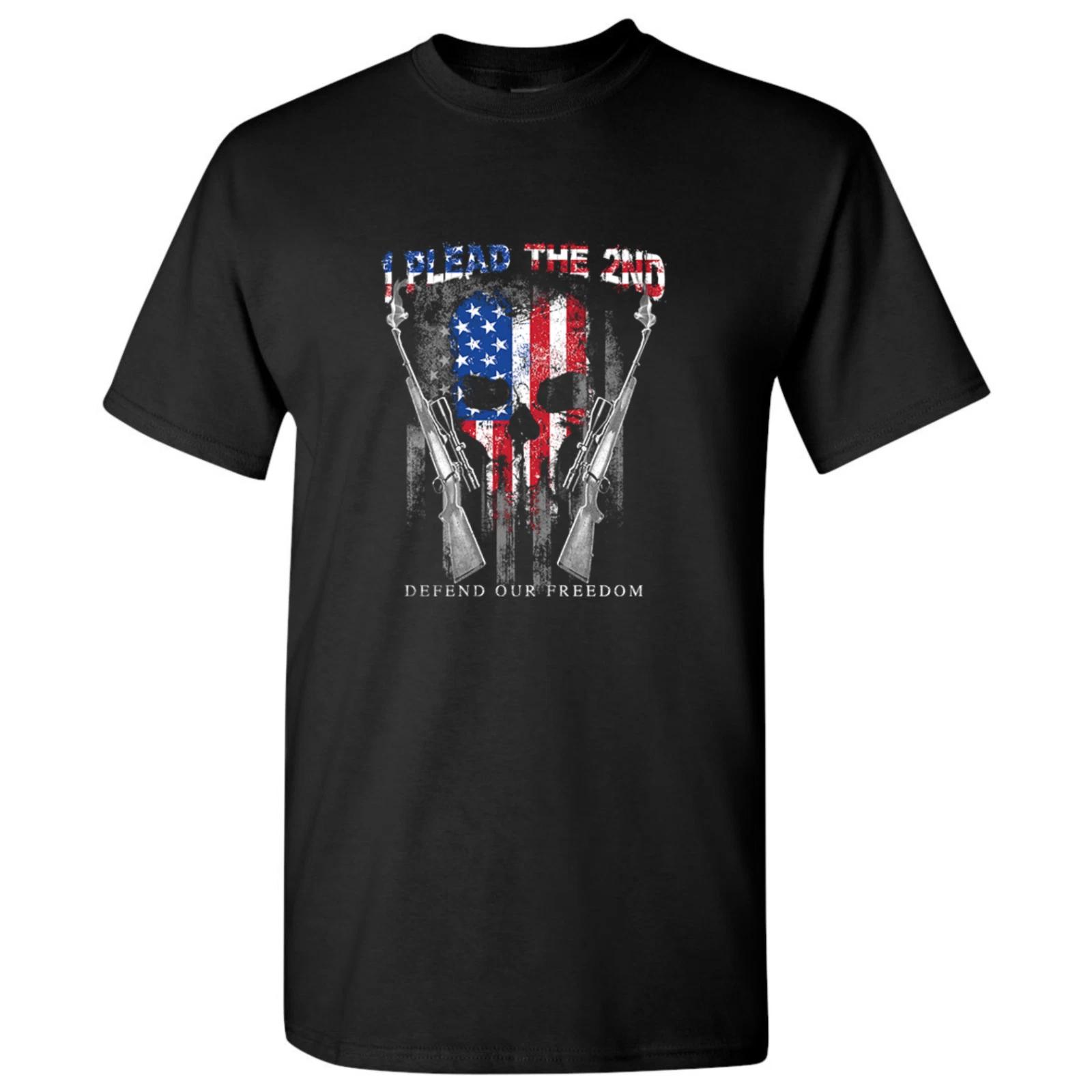 2nd Amendment T-Shirt I PLEAD THE 2ND DEFEND OUR FREEDOM USA Gun RIGHTS NEW 2024 M