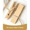 Clothes P Wooden Clothesp, 15 PCS Sturdy and Heavy Duty Natural Wood Clips for Hanging Clothes Photo Pictures Crafts Small Classroom Decorative Cheer