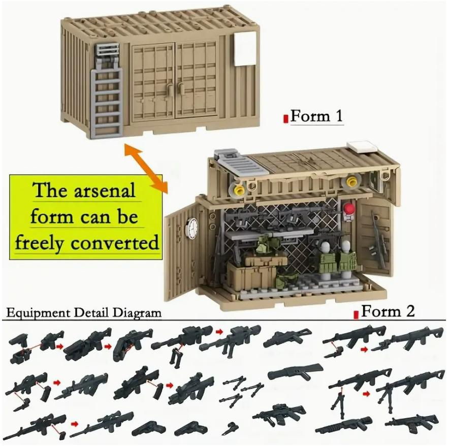Militär-Thema Bausteine-Set SWAT Spezialeinheit Basis Bausteine Set Für Jungen Kreative Feiertagsgeschenke
