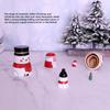 5pcs Nesting Dolls Glossy Round Unique Christmas Style Attractive Decorative Ornaments for Festive Gifts