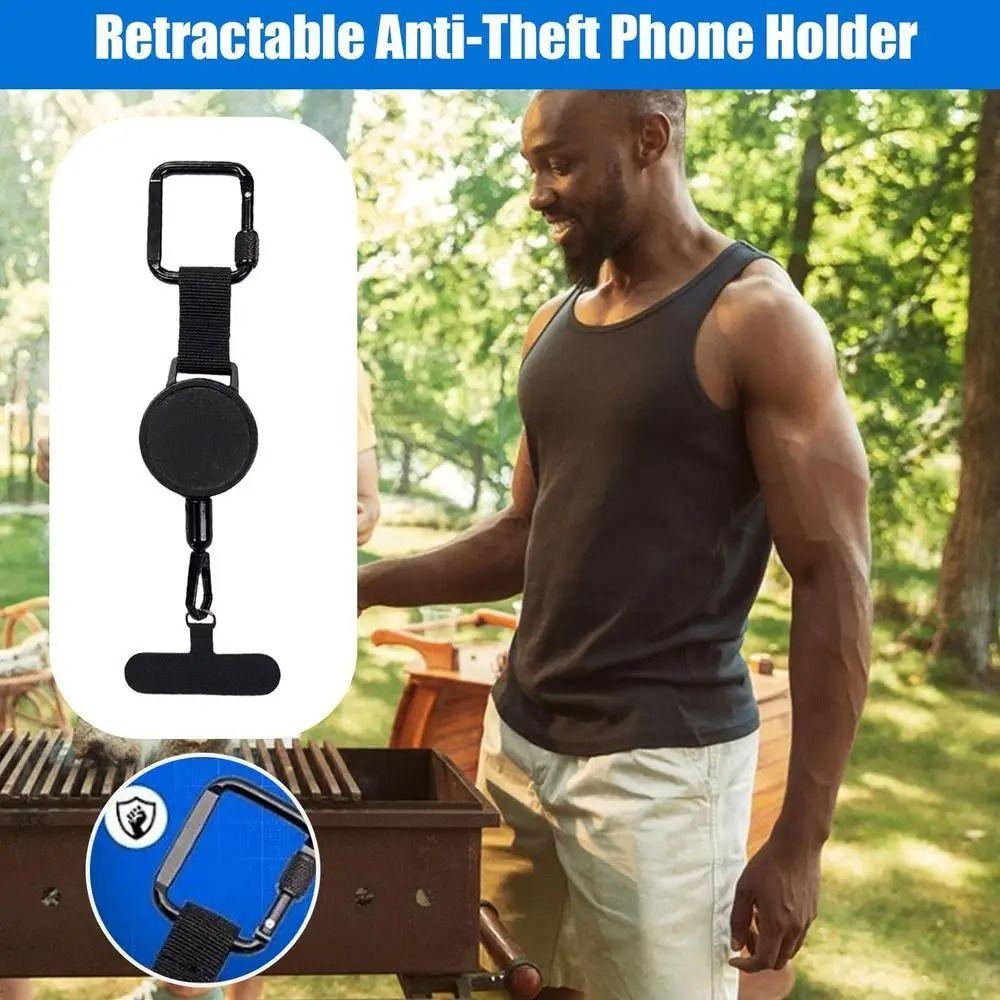 Safety Tether Retractable Phone Tether Anti-Drop Anti-Theft Phone Holder Outdoor Climbing
