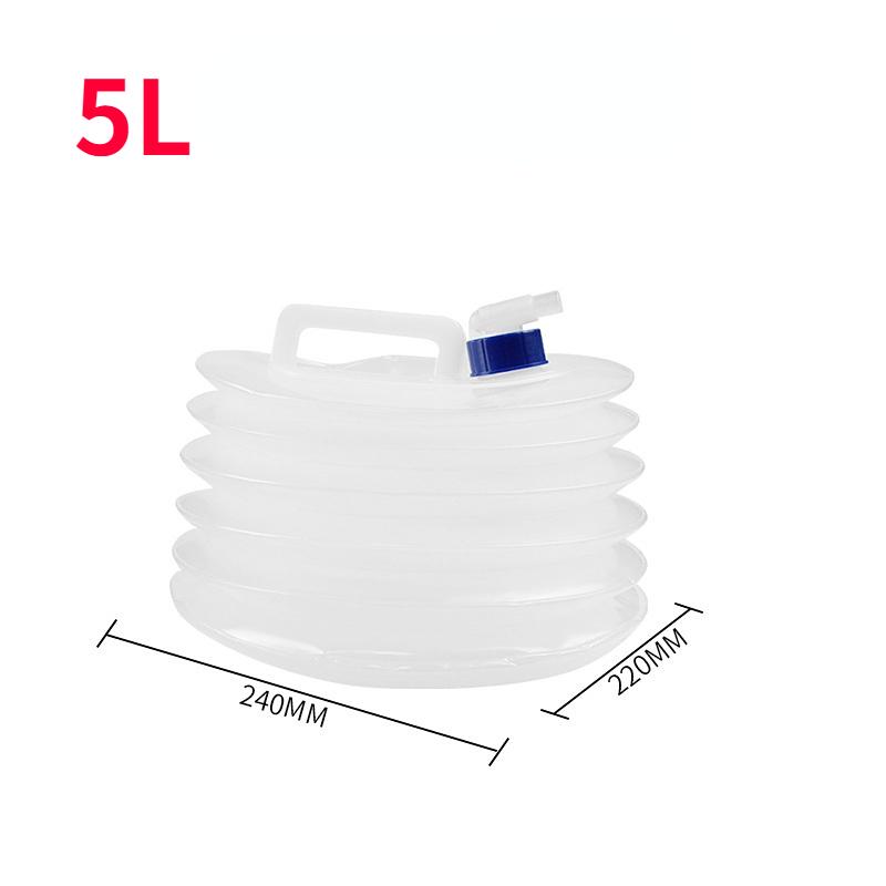 5L-15L Outdoor Collapsible Water Bag Camping Foldable Water Containers Drinking Multifunction Telescopic Storage Water Bottle