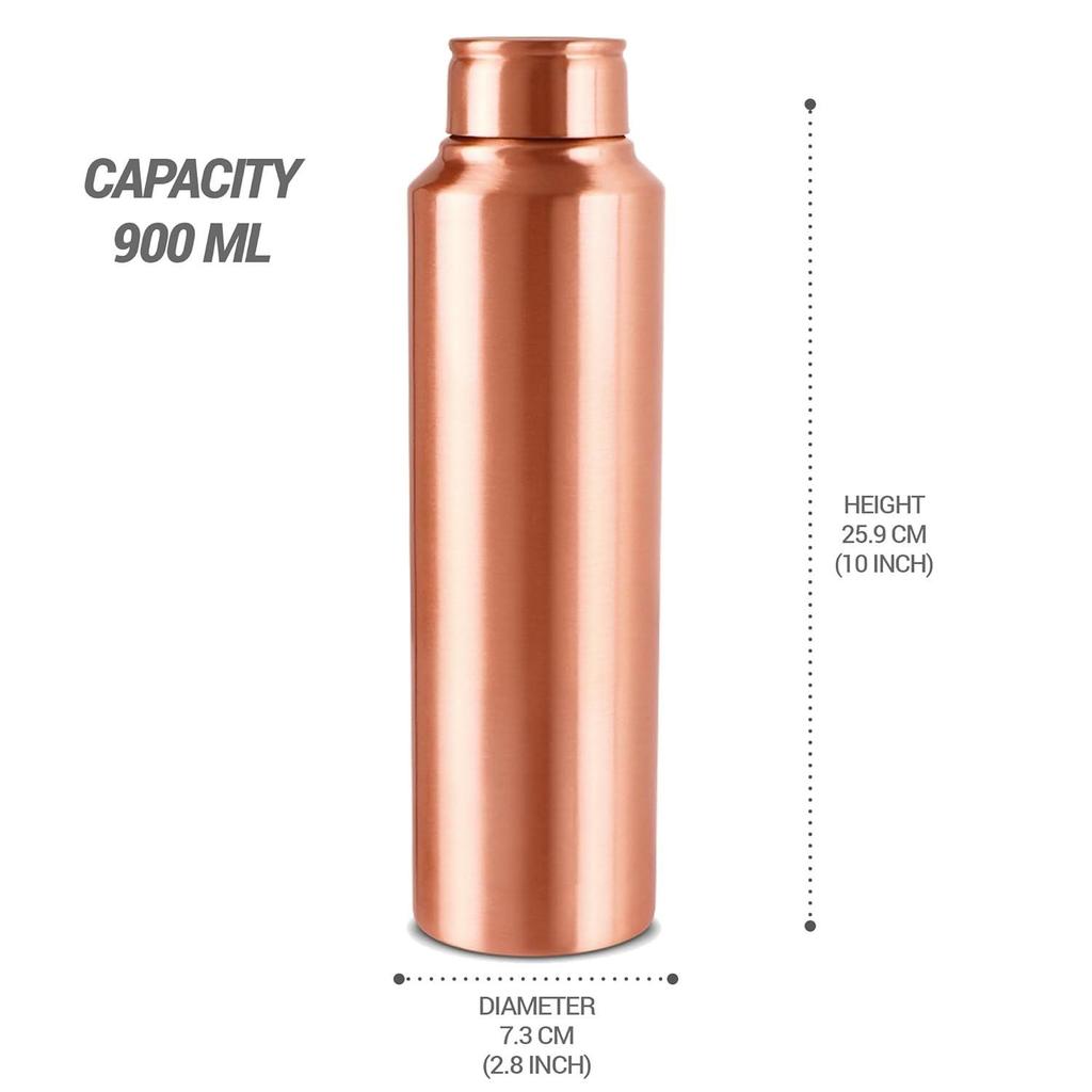 Alpine New Copper Bottle, 900 Ml, 1 Piece, Copper