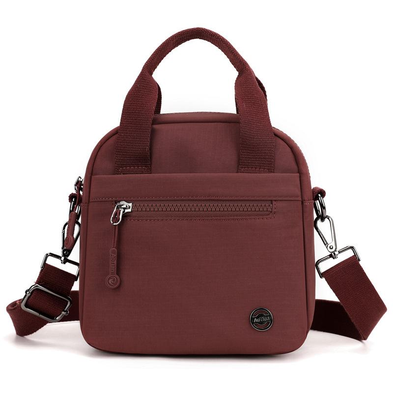 

Многофункциональная наплечная сумка Женская сумка через плечо Однотонная сумка темно-красного