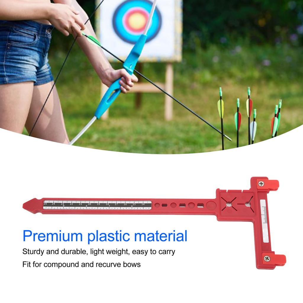Měřicí T-pravítko Plastové Přesné Složené Recurve Luk Ladění T-pravítko pro Lukostřelbu