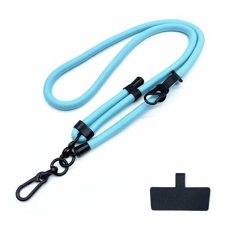 10MM Nastavitelný crossbody popruh na telefon a fotoaparát proti ztrátě s očkem a klipem