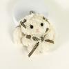 Lovely Bowknot Rabbit Keychain Plush Animal Shaped Keyring Student Bag Charm Backpack Accessory for Fashionable Women
