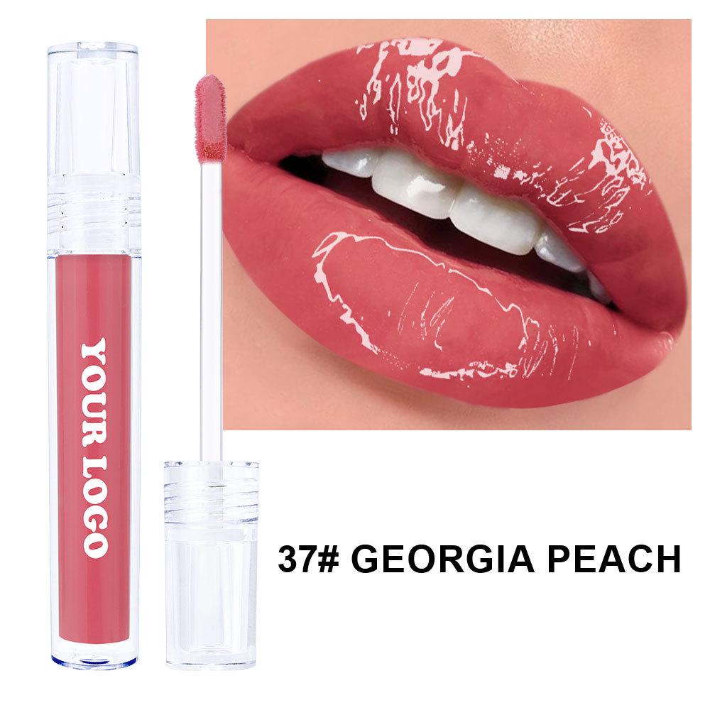 Border-Free Clear Mirror Lip Gloss/Lip Jelly - Non-Stick, Long-Lasting, Plumping Gloss.