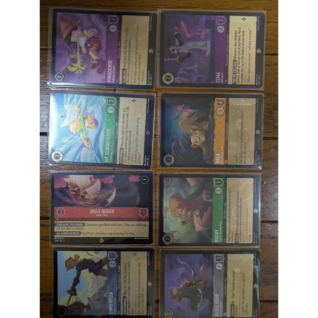 Used Disney Lorcana Promo 8 pieces