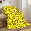White Duck Yellow Ducks Print Blanket bedroom Blanket for Livingroom Couch lunch break Soft throw for Friend's festival Gift
