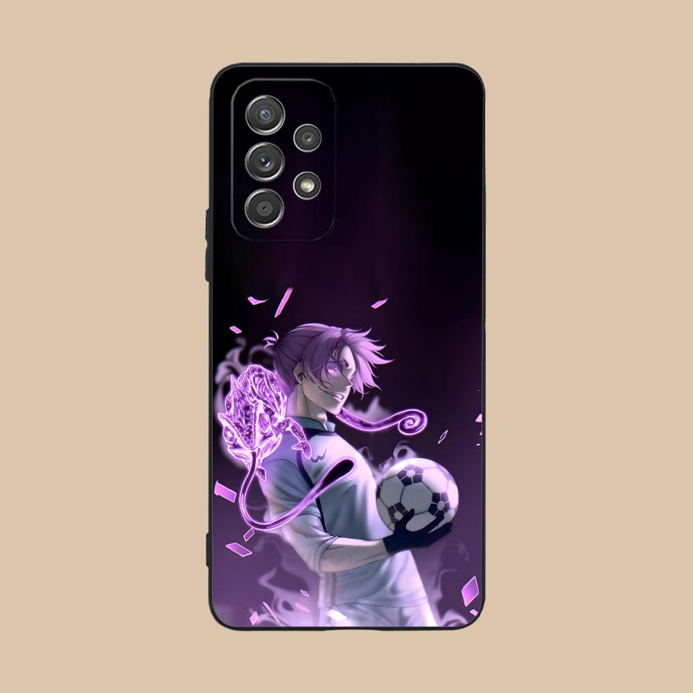 Blue Lock Reo Mikage Matte TPU Mobile Phone Case for Samsung Galaxy A56 55 54 53 52 51 36 35 34 23 16 15 5G Colorful Cover