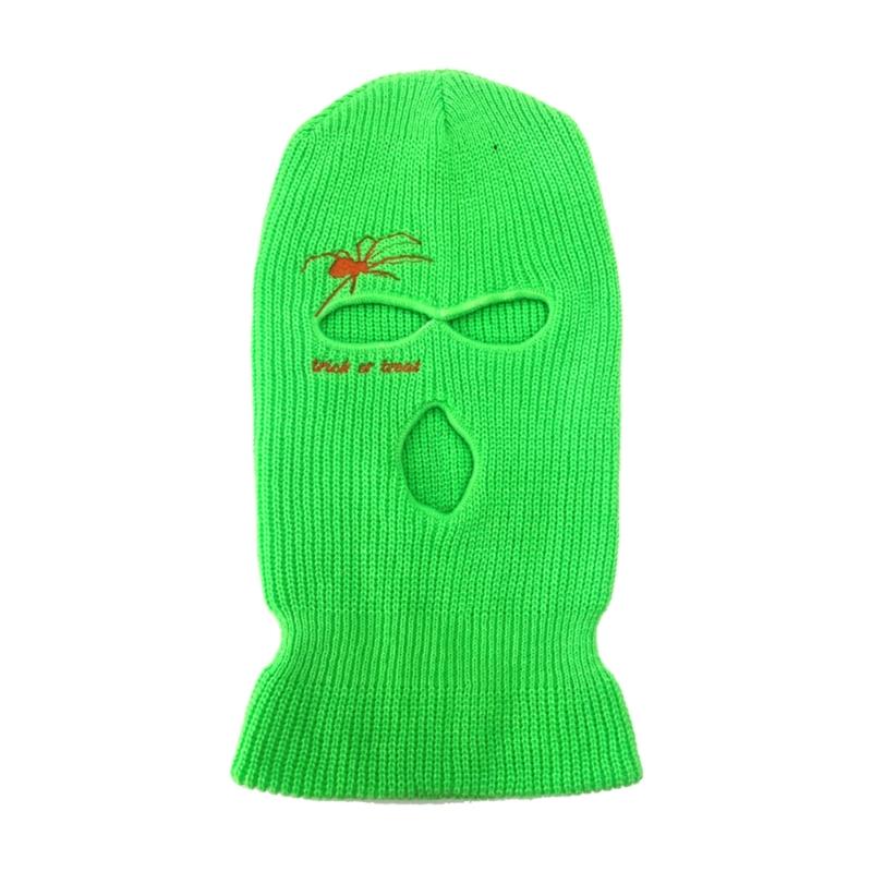 Embroidery Spider Face Mask Motorcycle Tactical Face Cover Balaclava Ski Mask Full Face Mask Cosplay Halloween Mask