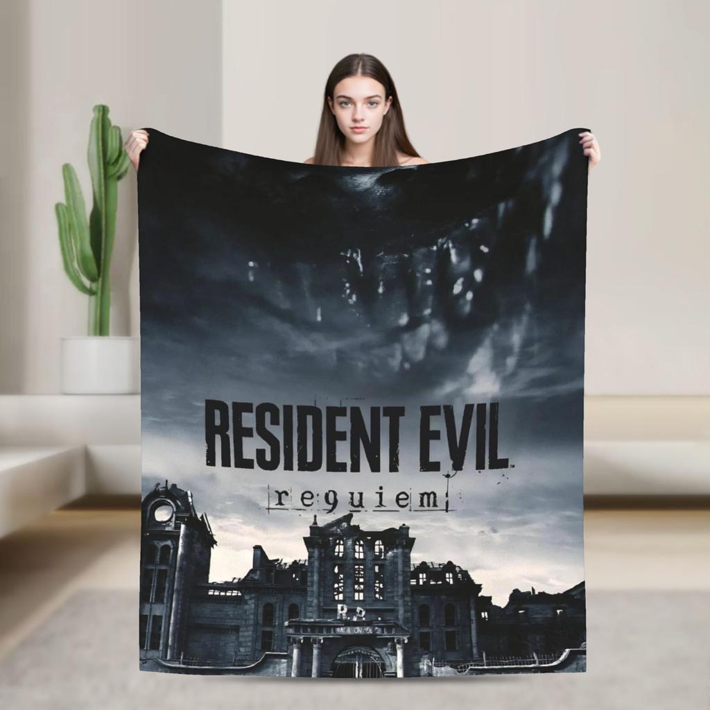 Residents Evils 9  Blanket Multiple Sizes Warm Cozy Fluffy Games Throw Blankets for Couch Sofa and Bed