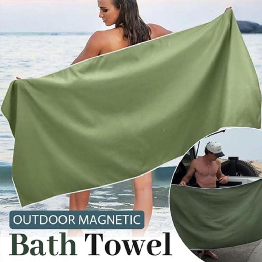 Multifunctional Outdoor Magnetic Bath Towel Portable Outdoor Bath Towel Gifts Fiber Bath Towels