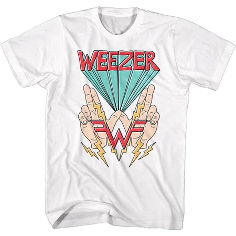 New Weezer Band T-shirt White Unisex Tee All Sizes JJ4931