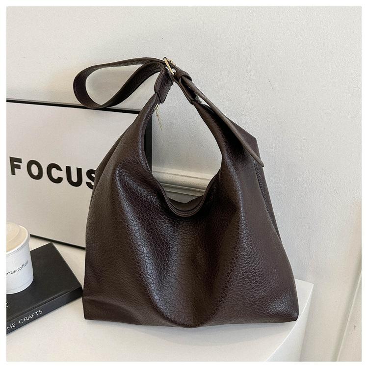 Fashion Soft PU Leather Tote Bags for Women Trend Female Simple Large High Capacity Shoulder Women Handbags Messenger Bags