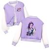 Kids Girls Anime Cartoon POP Singer Super Star Rumi Zoey Mira Printed Casual Long Sleeves Baseball Jacket Coat