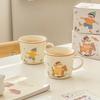 Family Creative Mug High  Value Cartoon Ceramic Cup Household Couple Breakfast Cup Cute Souvenir