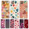 Colorful Love Heart Phone Case For Samsung Galaxy A13 A33 A35 A55 A73 A53 A23 A51 A71 A21S A31 A41 A05s A03S A15 A25 5G Cover