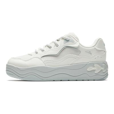Seaweed 3.0 Trendy Fashion Comfortable Versatile Thick Sole Height Increasing Skate Shoes Kids Sneaker White Gray 922628011-2