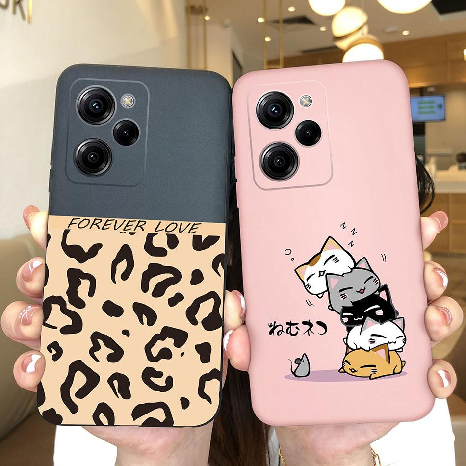 Cell Phone Case For Xiaomi Poco X5 Pro 5G Trendy Pattern Silicone Protective Matte Cover For PocoX5 X 5 X5Pro Capa Funda Bumper