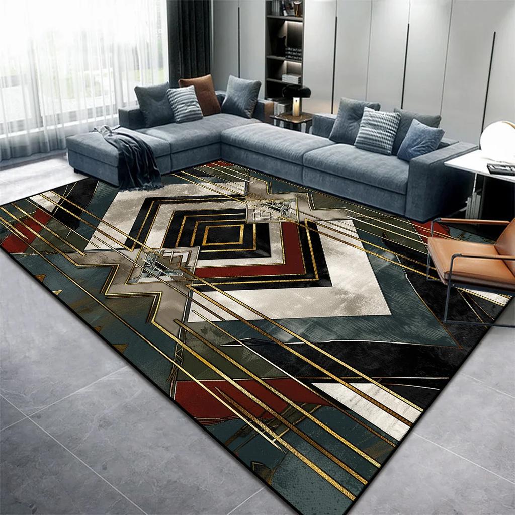 Modern Abstract Non - Slip Washable Area Rug Soft Living Room Carpet for Bedroom Lounge & Coffee Table Home Decor Floor Mat
