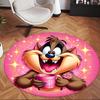 Taz (23) Round Office Rug Decorative Floor Rug for Office Bedroom Living Room and Home Space