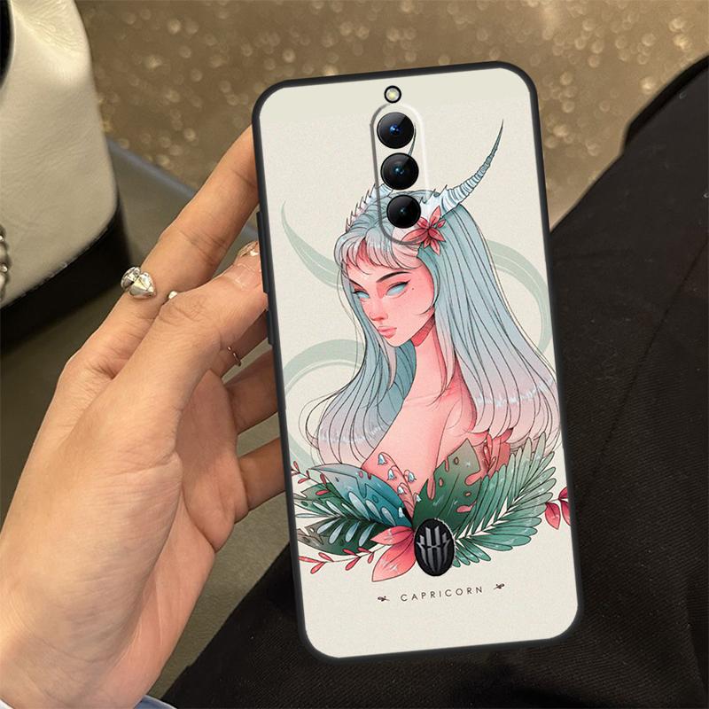 Pouzdro na telefon s horoskopem, dívkou, Štírem, Býkem, Pannou pro Nubia Red Magic 8 Pro Redmagic 5G 5S 6R 6S 7S 8S Pro Plus 6 7 Pro Cover